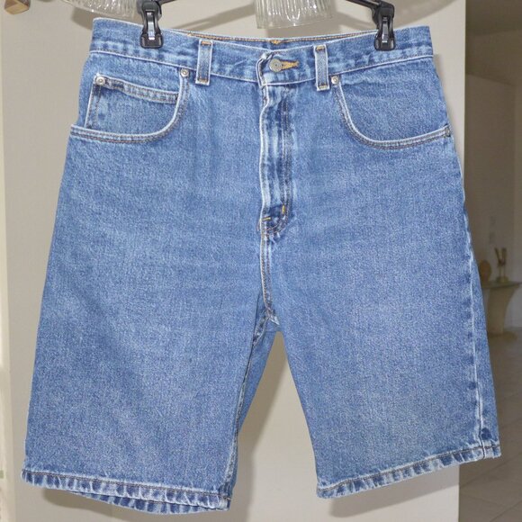 Faded Glory Denim Shorts 32" Medium Blue Stonewash - Picture 1 of 4